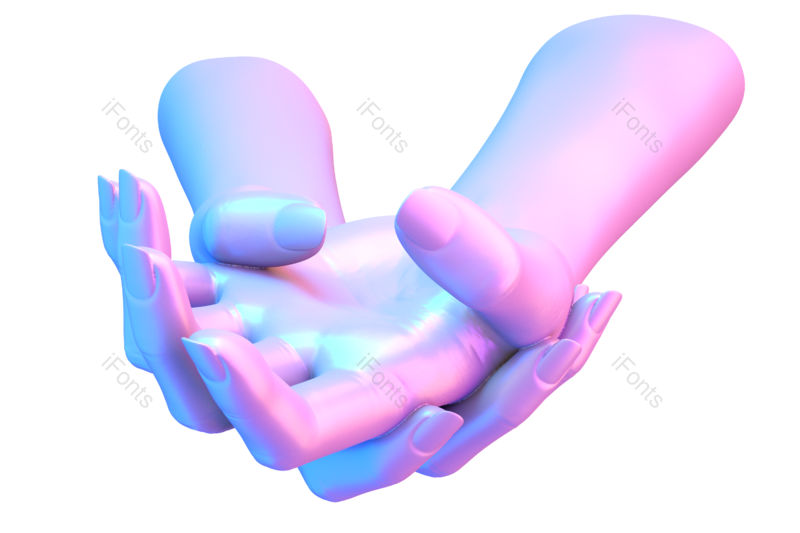 装饰图片,手势元素,电子PNG,双手免抠素材